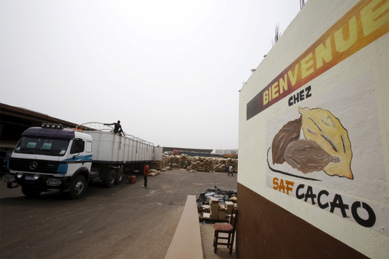 Saf cacao, an export firm in San-Pedro, Ivory Coast.