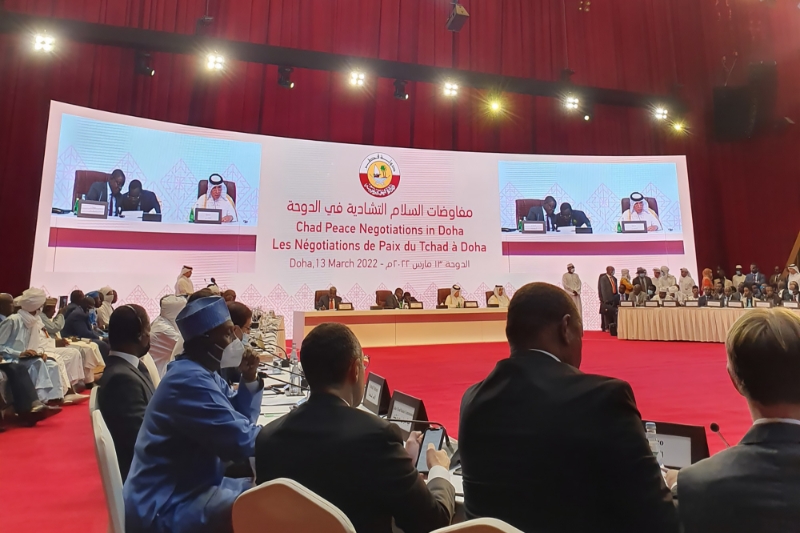 The opening of the preliminary dialogue, in Doha, Qatar.