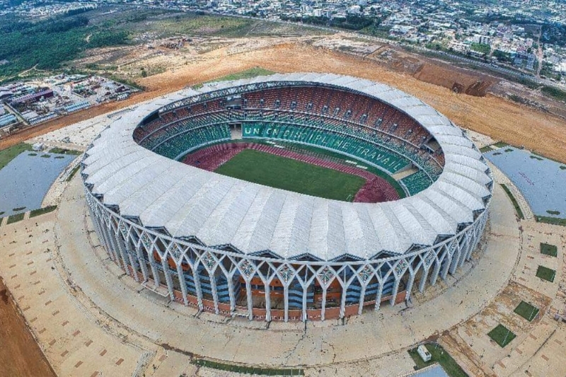 Ebimpé stadium in Ivory Coast.