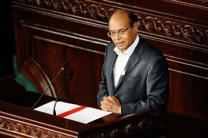 Former Tunisian president Moncef Marzouki.