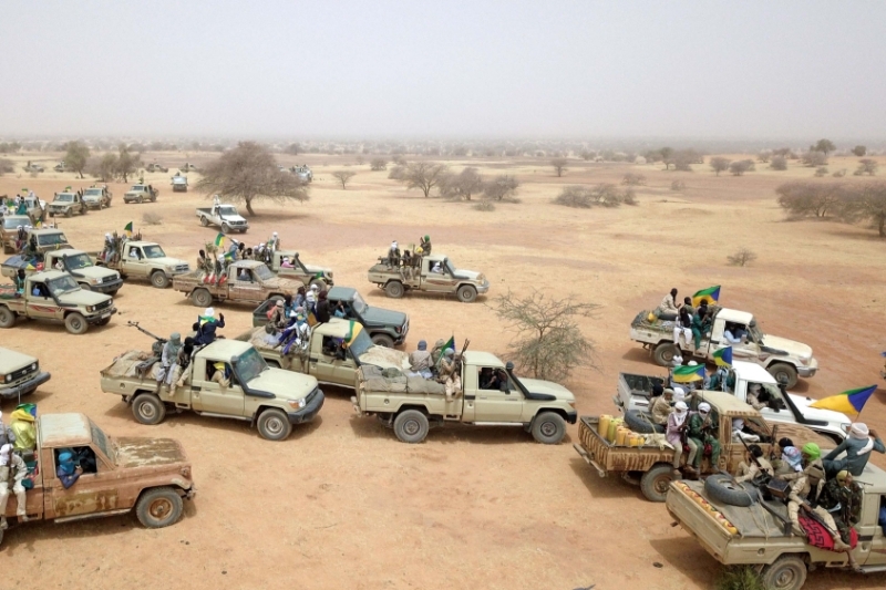 Activists of a Tuareg political-military movement in northern Mali in 2020.