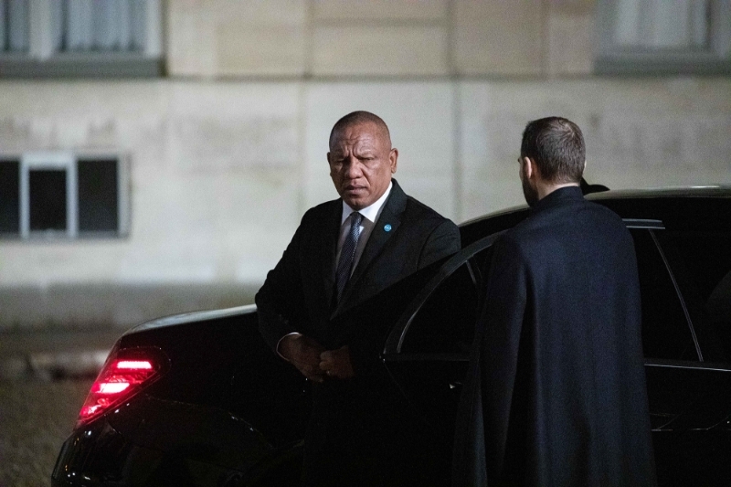 The Prime Minister of Madagascar Christian Ntsay arrives at the Elysee Palace, in Paris, on the 11th of November 2019.