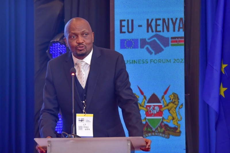 Kenya's Ministry of Trade, Investment and Industry, Moses Kuria, in Nairobi, Kenya, 21 February 2023.
