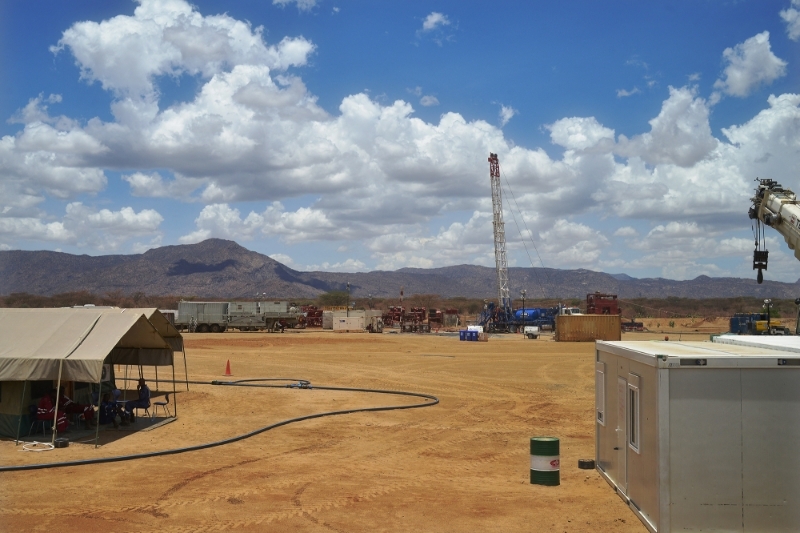 Oil drilling block managed by British company Tullow Oil at Lokichar basin in Turkana county.