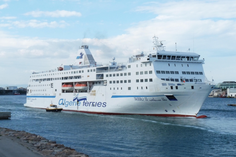 Ferry Tassili II of the Algérie Ferries company, on 12 June 2018.