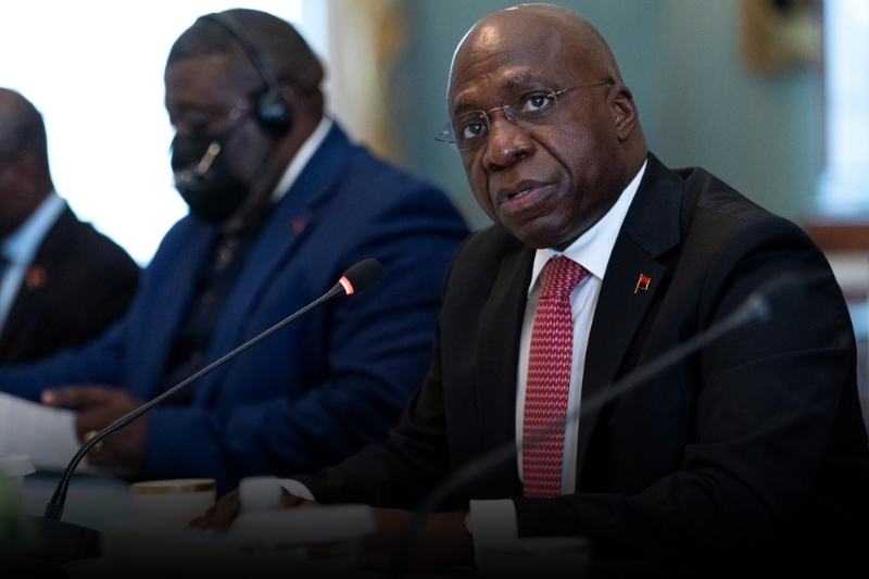 Angola's Foreign Minister Tete Antonio, in Washington, on 26 May 2022.