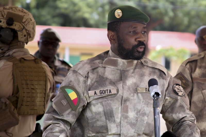 The head of the Malian junta, Assimi Goita.