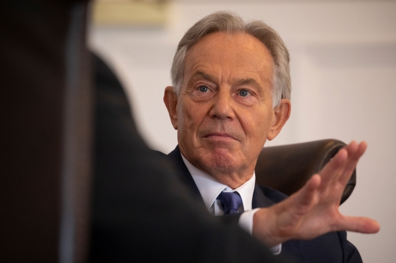 Former British Prime Minister Tony Blair on the 6 September 2021 in London.