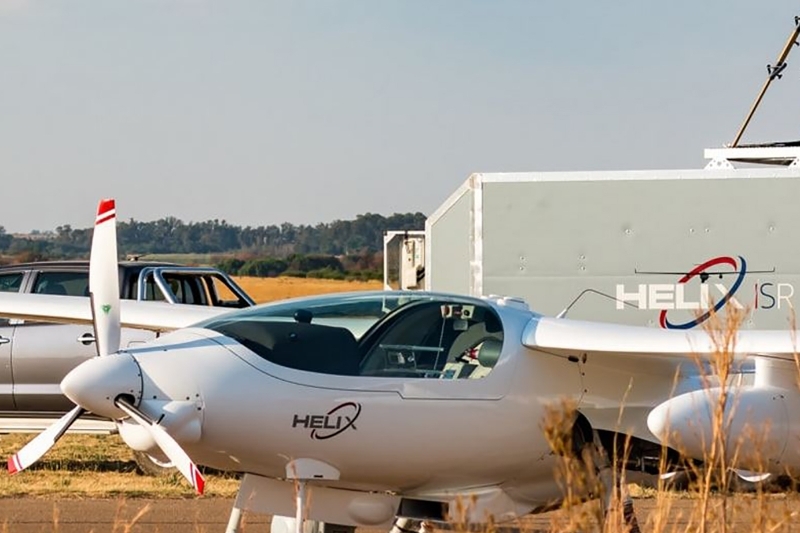 On 24 April, the Helix intelligence, surveillance and reconnaissance (ISR) aircraft operated by its South African sister company Ultimate Aviation was spotted on the ground at Pemba airport.