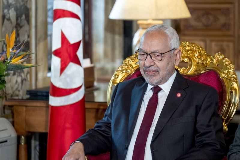 Rached Ghannouchi, head of the Ennahda party and speaker of the Assembly of People's Representatives (ARP).