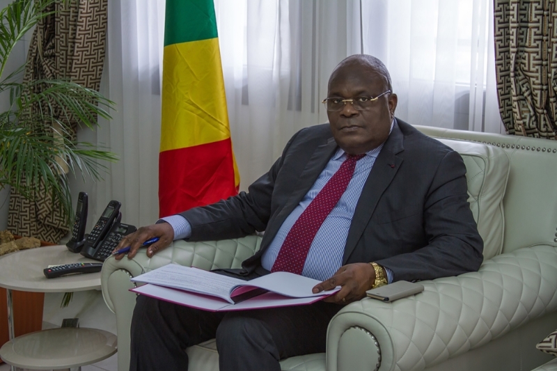 DRC Minister of Finance Calixte Nganongo.