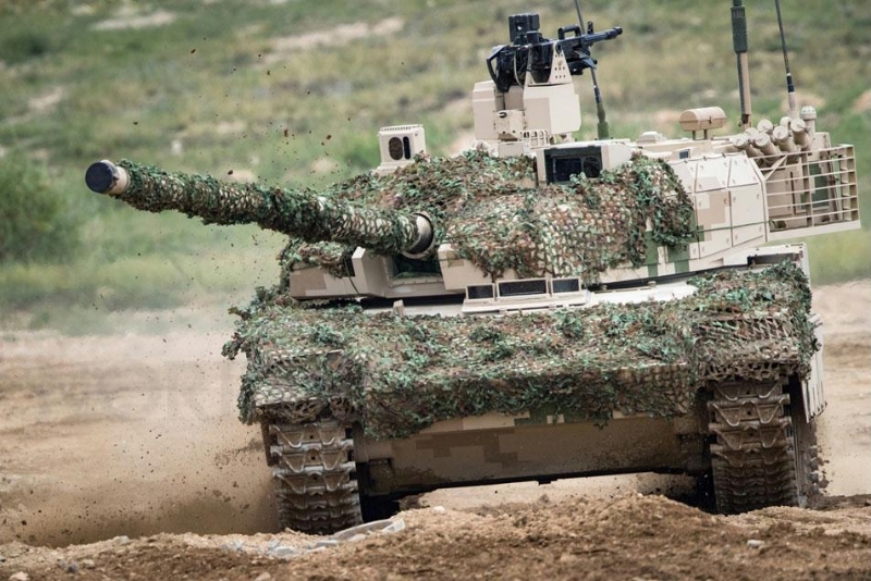 One of the third-generation VT4 battle tanks delivered by Chinese defence giant Norinco to the Nigerian Army.
