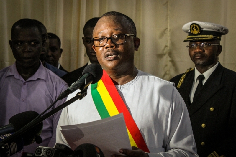 The President of Guinea-Bissau Umaro Sissoco Embalo.