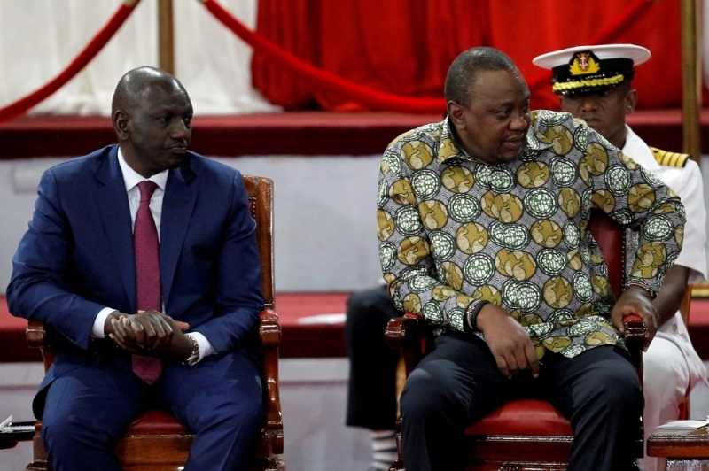 MP William Ruto and Kenyan President Uhuru Kenyatta at the launch of the reformed Building Bridges Initiative in 2019.