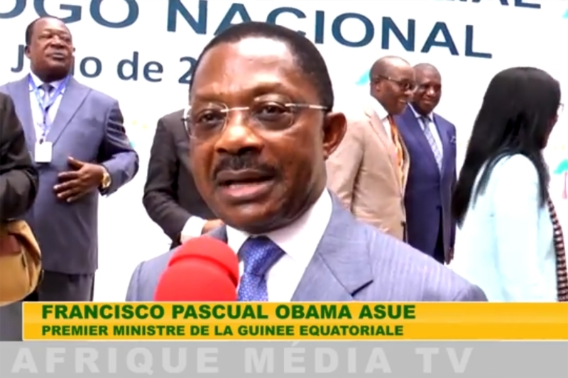 Equatorial Guinean prime minister Francisco Pascual Obama Asue.