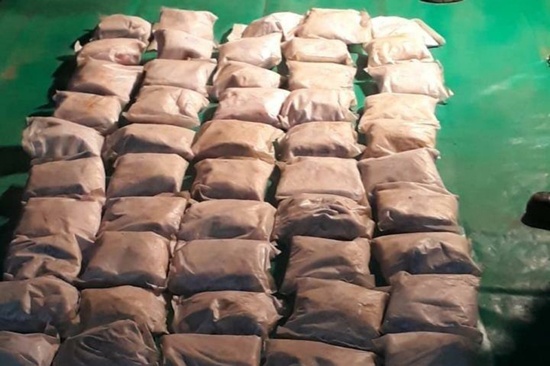 Some of the 250 packets of heroin (342.5 kg) coming in from Mozambique seized in South Africa in the beginning of September 2020.