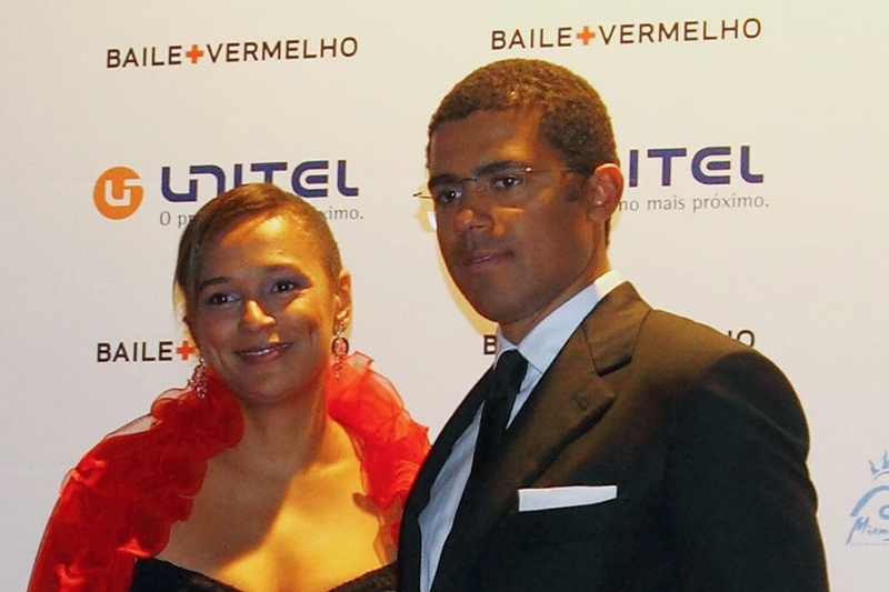 Isabel dos Santos and her husband Sindika Dokolo, in 2011.