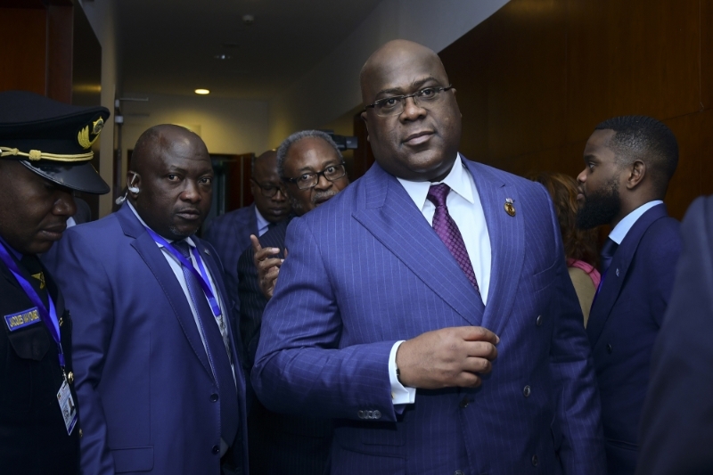 Congolese President Félix Tshisekedi at the African Union summit in Ethiopia in February 2020.