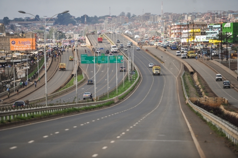 The Nairobi-Thika Super Highway in Kenya.