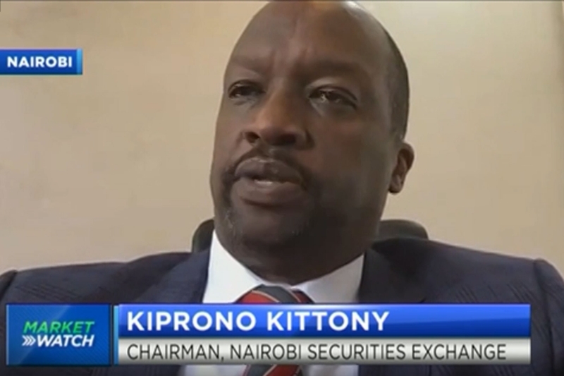 The new chairperson of the Nairobi Securities Exchange, Kiprono Kittony.