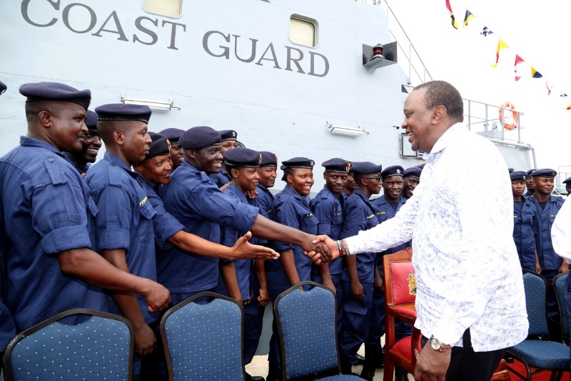 President Kenyatta launched the coast guard service in november 2018.