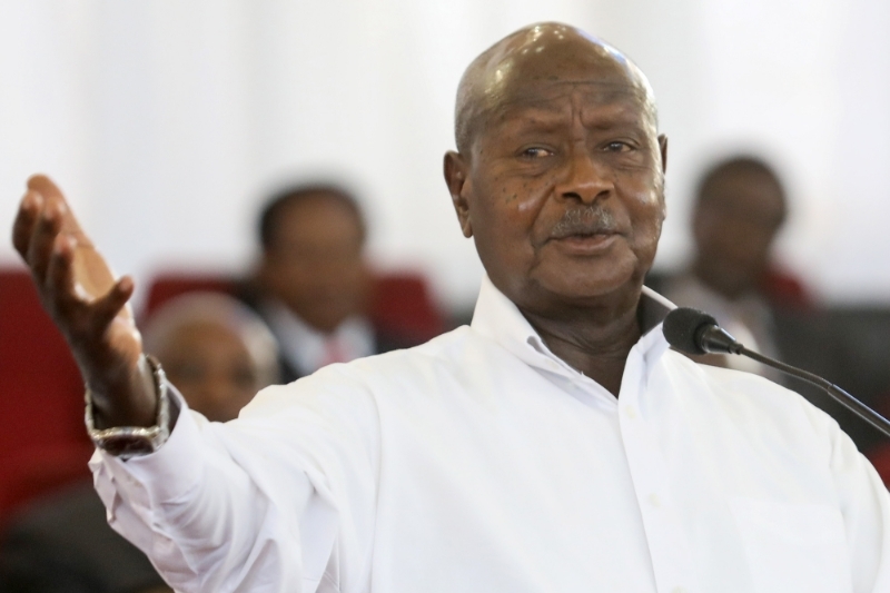 Ugandan President Yoweri Museveni hopes to attract European tourists.