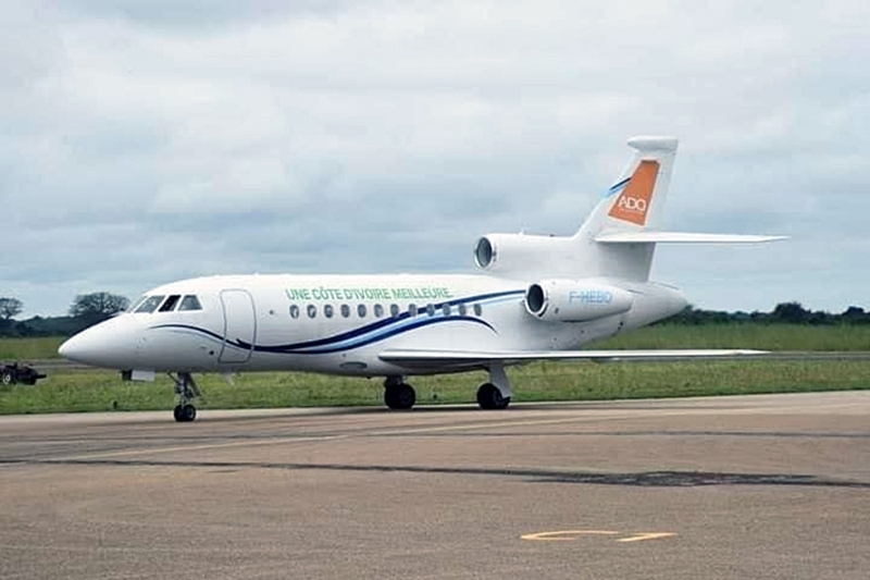 The Falcon 900Ex EaSy used by Ouattara.