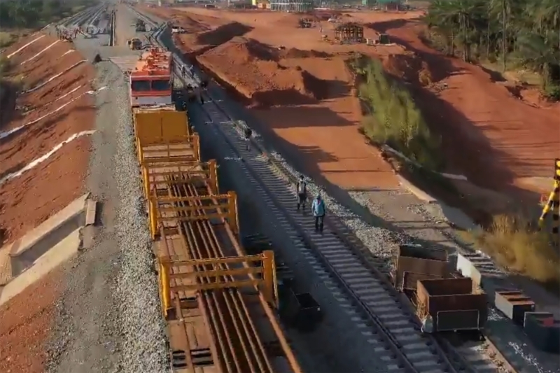A rail project of Winning Consortium Simandou for the transport of bauxite.