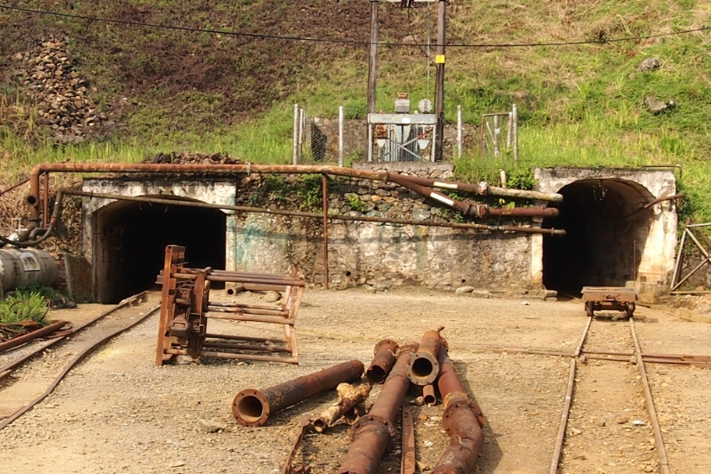 Entrance to the abandoned Kilembe mine in 2012.