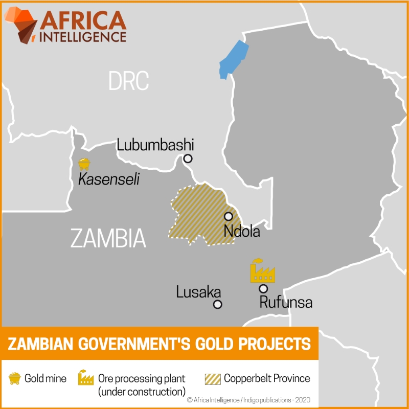 Zambian government's gold projects.