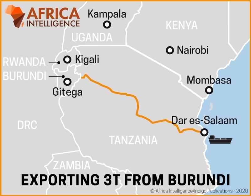 Exporting 3T (tin, tantalum and tungsten) from Burundi.