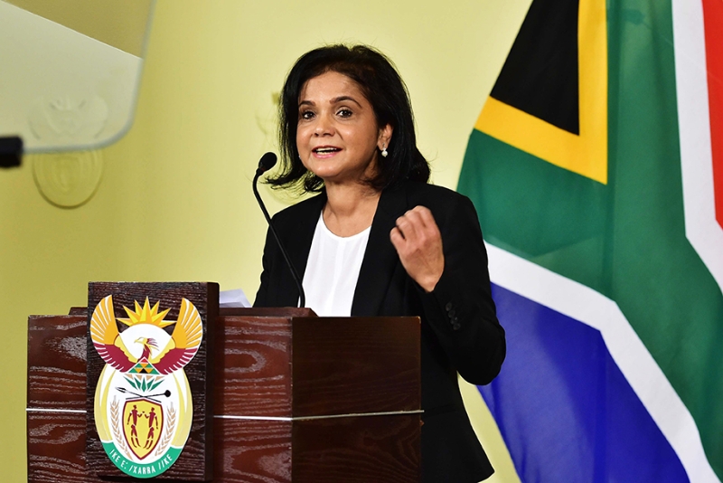 Shamila Batohi addressing members of the media after being appointed as National Director of Public Prosecutions, Pretoria, South Africa, 04 December 2018.