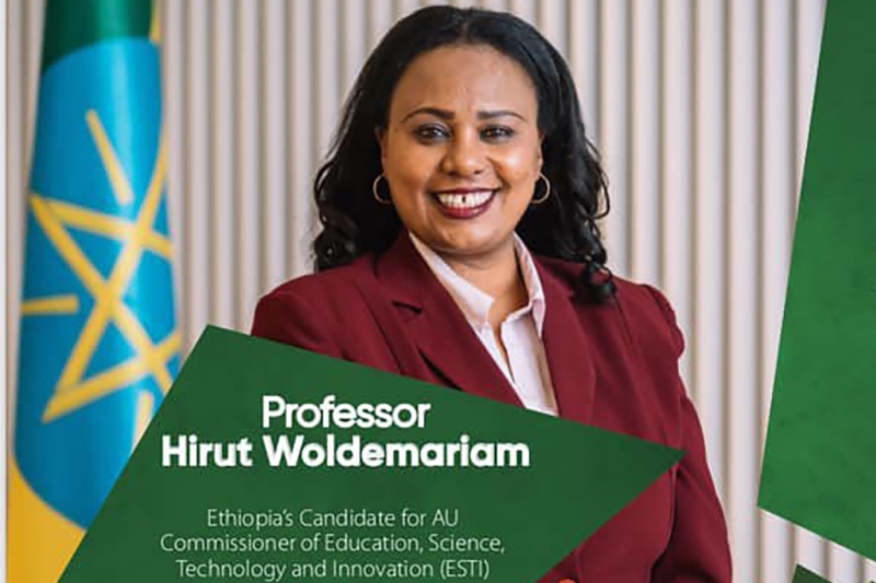 Hirut Woldemariam, Ethiopian candidate for the post of African Union Commissioner for Education, supported by Prime Minister Abiy Ahmed Ali.