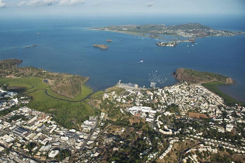 Mamoudzou, the main town in Mayotte.