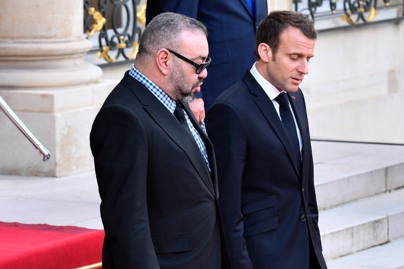 King of Morocco Mohammed VI and French President Emmanuel Macron in 2018.