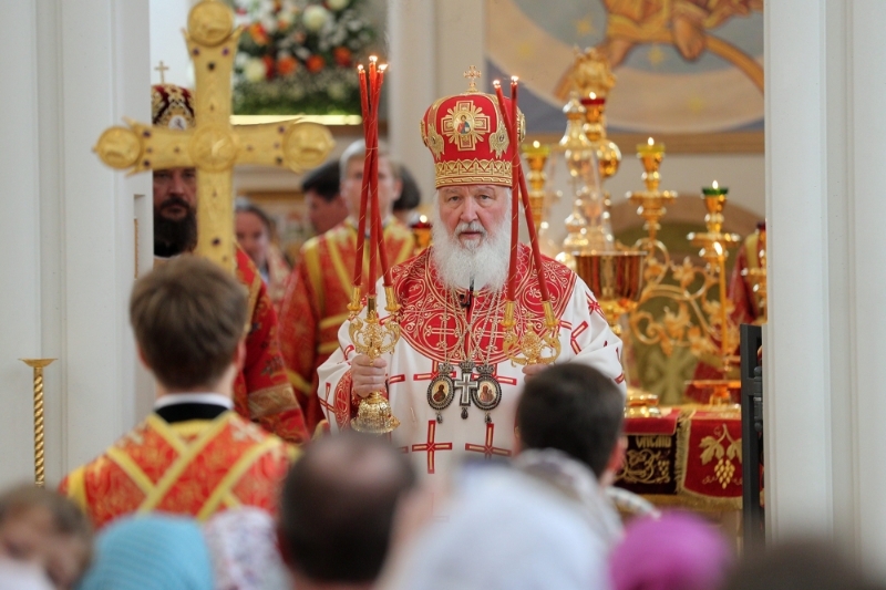 The Orthodox Patriarch of Moscow and All Russia Cyril.