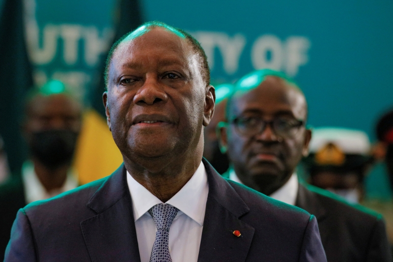 Ivorian president Alassane Ouattara.