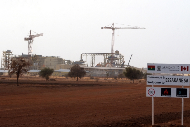 The construction site of the Essakane gold mine, 12 May 2010.