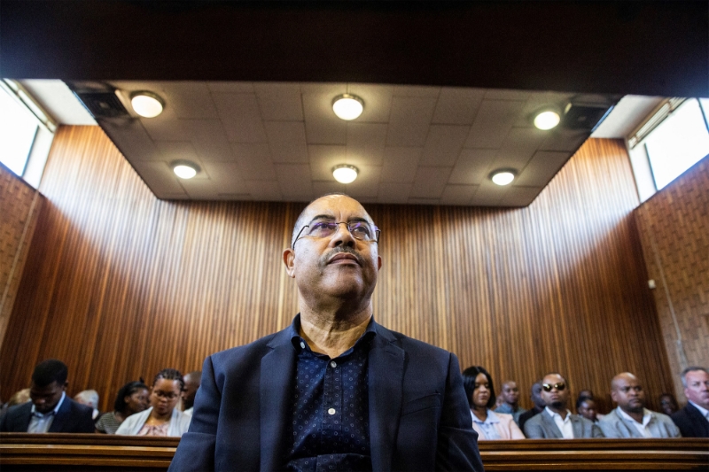 Manuel Chang, former finance minister of Mozambique, appears at the Kempton Park Magistrates court on 8 January 2019.