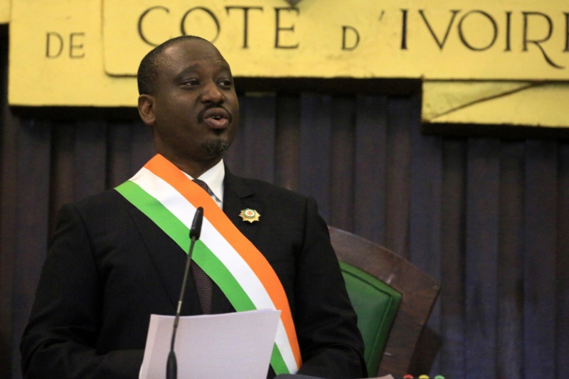 The former president of the Ivorian National Assembly, Guillaume Soro.