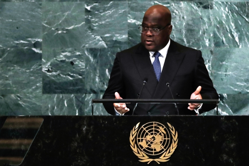 Congolese President Felix Tshisekedi at the United Nations General Assembly on 20 September 2022.
