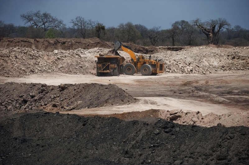 Coal mine of Moatize, on the outskirt of Tete, in Mozambique.