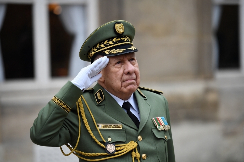 Algerian military Chief of Staff Said Chengriha in Paris, 24 January 2023.