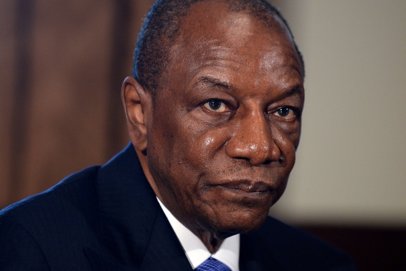 Former Guinean president Alpha Condé.