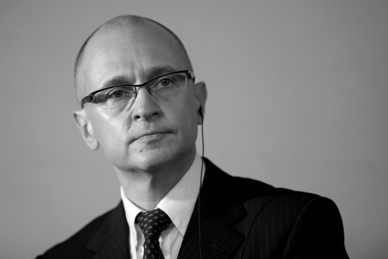 Sergei Kiriyenko at the World Nuclear Exhibition 2014 in Le Bourget, near Paris, 15 October 2014.