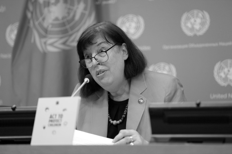 Virginia Gamba, Special Representative of the UN Secretary-General for Children and Armed Conflict.